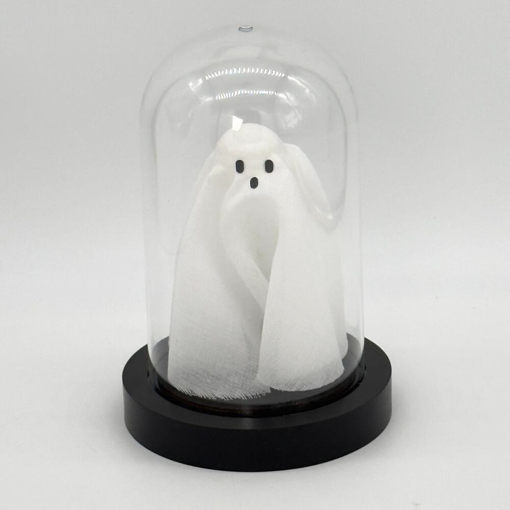 Pottery Barn Ghost Cloche Light Up Halloween Decor NEW